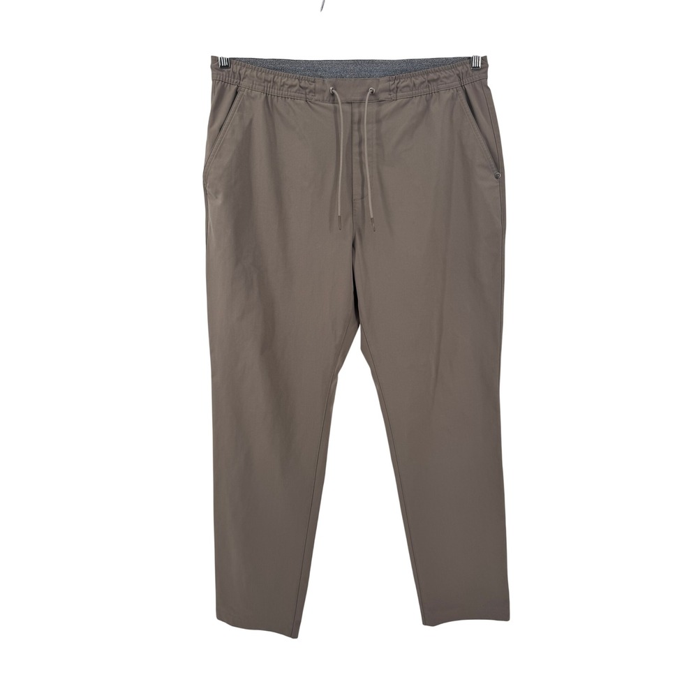 Vuori Meta Elastic Waist Pant Mens XL brown Performance Stretch Trousers